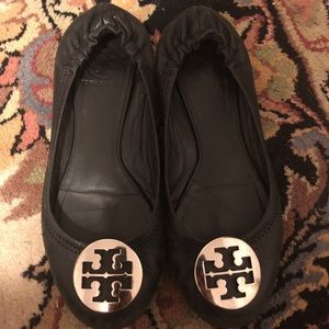 Tory Burch Reva Flats ballerina with silver logo